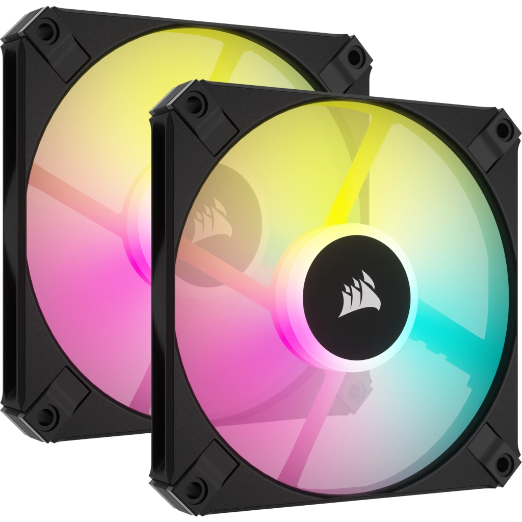 Corsair iCUE AF120 RGB SLIM 120mm PWM Fan Twin Pac...