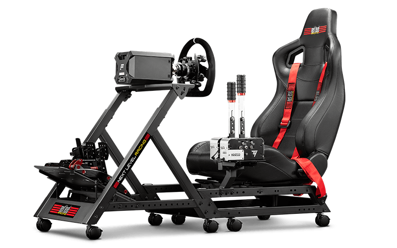 Next Level Racing GTRacer Cockpit Frame, Seat, and Seat Sliders 