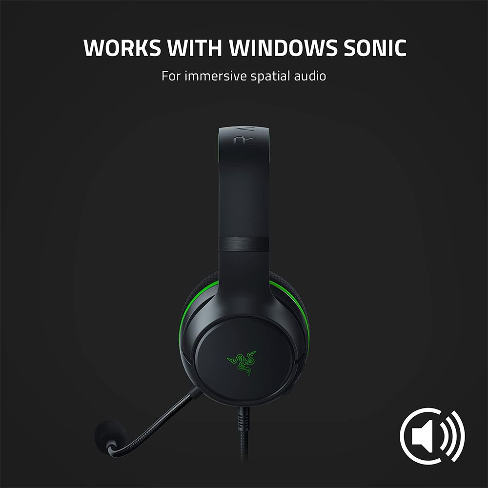 Razer Kaira X Wired Headset for Xbox Series X|S, Xbox One, PC, Mac & Mobile  Devices: TriForce 50mm Drivers - HyperClear Cardioid Mic - Flowknit Memory