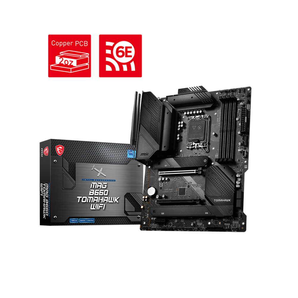 MSI MAG B760 TOMAHAWK WIFI Gaming Desktop Motherboard - Intel B760 Chipset 